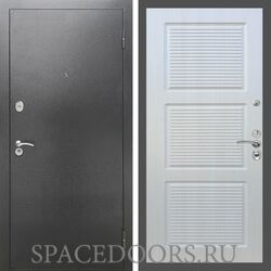 Входная дверь REX 2А Серебро антик ФЛ-1 Лиственница
