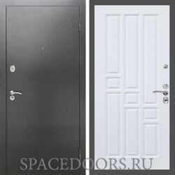 Входная дверь REX 2А Серебро антик ФЛ-31 Силк сноу