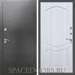 Входная дверь REX 2А Серебро антик ФЛ-130 Сандал светлый
