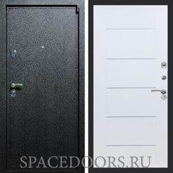 Входная дверь REX 3 Черный крокодил B03 молдинги белый ясень