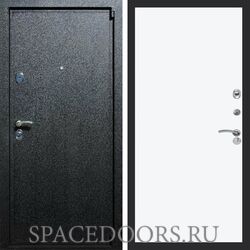 Входная дверь REX 3 Черный крокодил Гладкая силк сноу