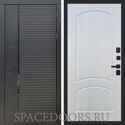Входная дверь REX 30 Черный кварц ФЛ-126 Лиственница бежевая