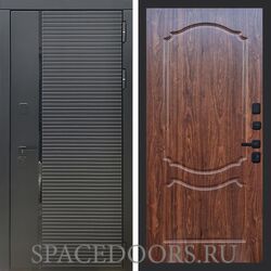 Входная дверь REX 30 Черный кварц ФЛ-130 Мореная береза
