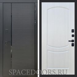 Входная дверь REX 30 Черный кварц ФЛ-123 Лиственница бежевая