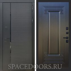 Входная дверь REX 30 Черный кварц ФЛ-4 венге
