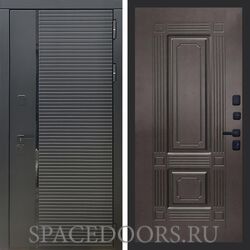 Входная дверь REX 30 Черный кварц ФЛ-2 венге 16 мм