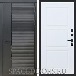 Входная дверь REX 30 Черный кварц ФЛ-3 силк сноу