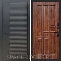 Входная дверь REX 30 Черный кварц ФЛ-31 Мореная береза