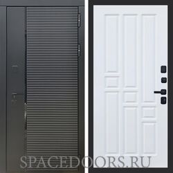 Входная дверь REX 30 Черный кварц ФЛ-31 Силк сноу
