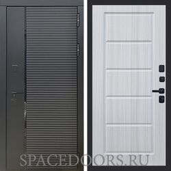 Входная дверь REX 30 Черный кварц ФЛ-39 Сандал светлый