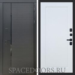 Входная дверь REX 30 Черный кварц ФЛ-119 Белый ясень