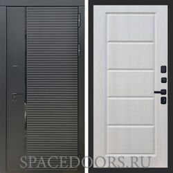 Входная дверь REX 30 Черный кварц ФЛ-39 Лиственница бежевая
