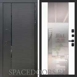 Входная дверь REX 30 Черный кварц сб-16 силк сноу