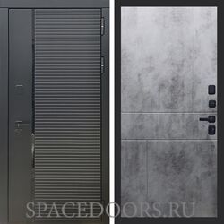 Входная дверь REX 30 Черный кварц ФЛ-290 бетон темный