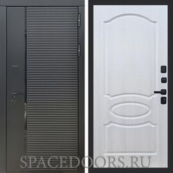 Входная дверь REX 30 Черный кварц ФЛ-128 Лиственница бежевая