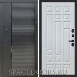 Входная дверь REX 30 Черный кварц ФЛ-32 Белый ясень