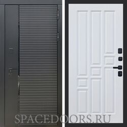 Входная дверь REX 30 Черный кварц ФЛ-31 Белый ясень
