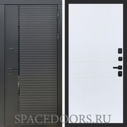 Входная дверь REX 30 Черный кварц ФЛ-290 силк сноу