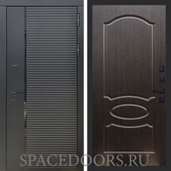 Входная дверь REX 30 Черный кварц ФЛ-128 венге