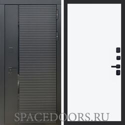 Входная дверь REX 30 Черный кварц Гладкая силк сноу