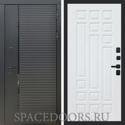 Входная дверь REX 30 Черный кварц ФЛ-32 Силк сноу