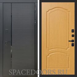 Входная дверь REX 30 Черный кварц ФЛ-140 дуб