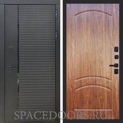 Входная дверь REX 30 Черный кварц ФЛ-126 Мореная береза