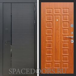 Входная дверь REX 30 Черный кварц ФЛ-183 дуб светлый