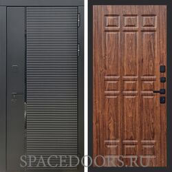 Входная дверь REX 30 Черный кварц ФЛ-33 Мореная береза