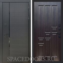 Входная дверь REX 30 Черный кварц ФЛ-31 Венге