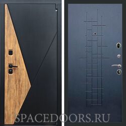 Входная дверь REX 35 Черный кварц ФЛ-289 ясень черный