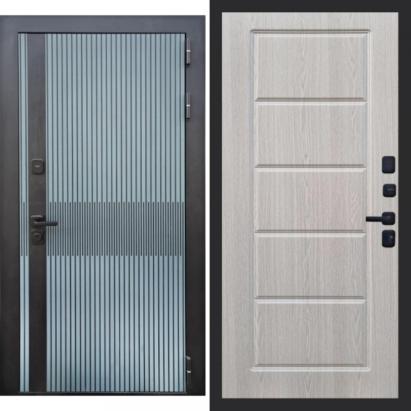 Входная дверь REX 44 Вельвет верде ФЛ-39 Беленый дуб