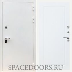 Входная дверь REX 5 белая шагрень ФЛ-119 Силк сноу