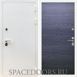 Входная дверь REX 5 белая шагрень Гладкая дуб тангент