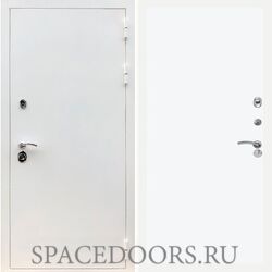 Входная дверь REX 5 белая шагрень Гладкая силк сноу
