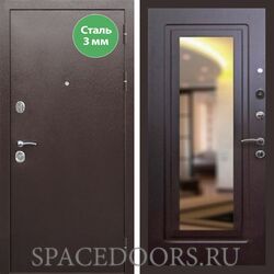 Входная дверь REX 5 металл 3мм медный антик ФЛЗ-120 венге