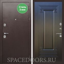 Входная дверь REX 5 металл 3мм медный антик ФЛ-4 венге