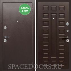 Входная дверь REX 5 металл 3мм медный антик ФЛ-183 венге