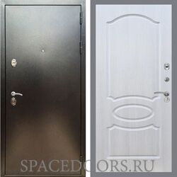 Входная дверь REX 5 (антик серебро) ФЛ-128 Лиственница бежевая