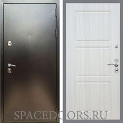 Входная дверь REX 5 (антик серебро) ФЛ-3 Сандал светлый