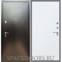 Входная дверь REX 5 (антик серебро) ФЛ-119 Силк сноу