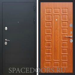 Входная дверь REX 5А Чёрный Муар ФЛ-183 дуб светлый