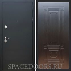 Входная дверь REX 5А Чёрный Муар фл-2 венге 6 мм