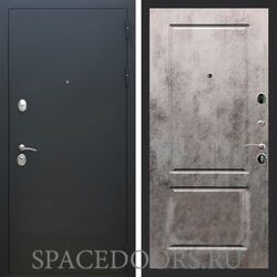 Входная дверь REX 5А Чёрный Муар ФЛ-117 бетон темный