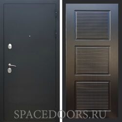 Входная дверь REX 5А Чёрный Муар фл-1 венге