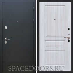 Входная дверь REX 5А Чёрный Муар ФЛ-243 Сандал светлый