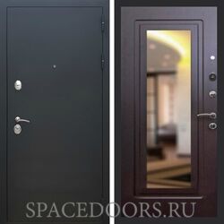 Входная дверь REX 5А Чёрный Муар ФЛЗ-120 венге