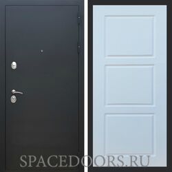 Входная дверь REX 5А Чёрный Муар фл-3 силк сноу