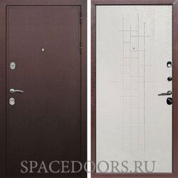 Входная дверь REX 5А Медный антик ФЛ-289 Белый ясень