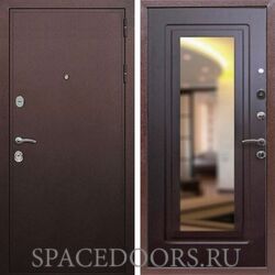 Входная дверь REX 5А Медный антик ФЛЗ-120 венге